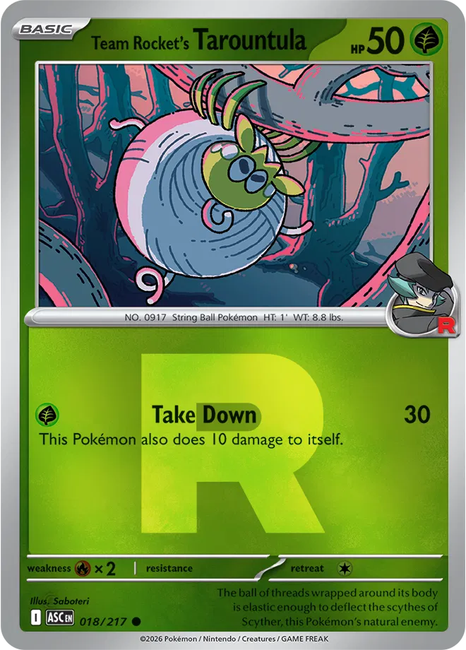 018/217 Team Rocket's Tarountula -  (Team Rocket)