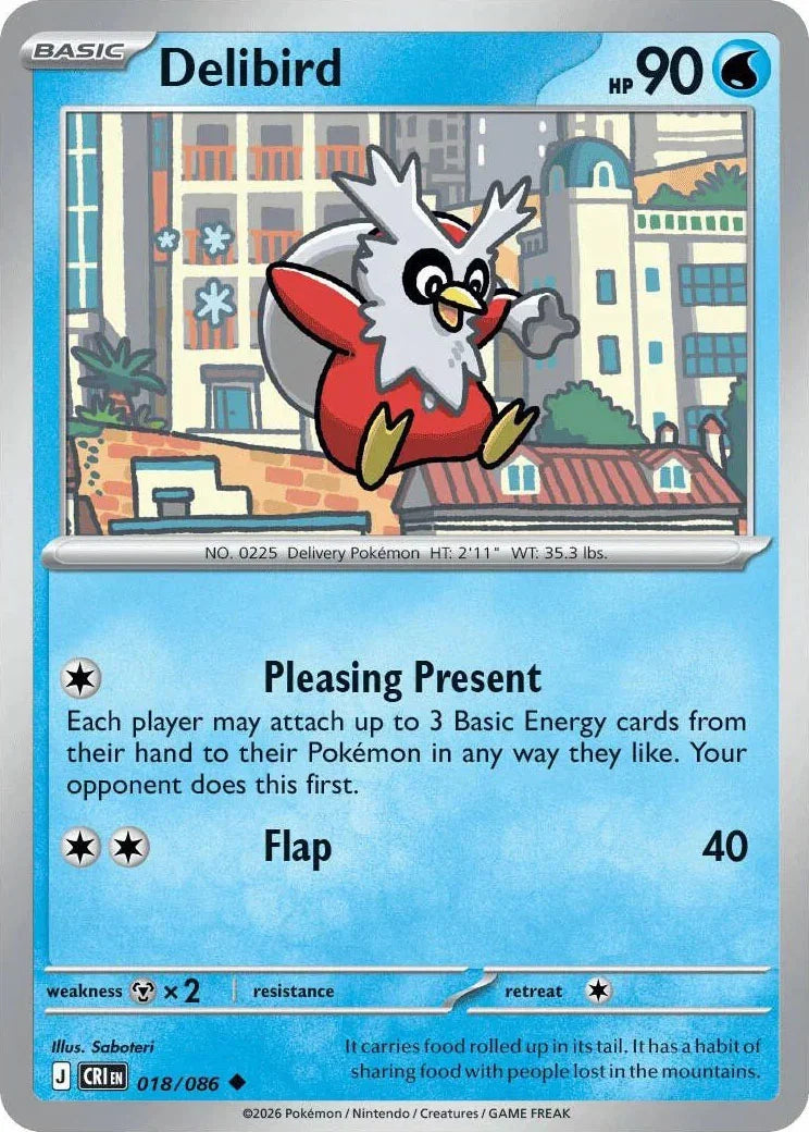 018/086 Delibird - Uncommon