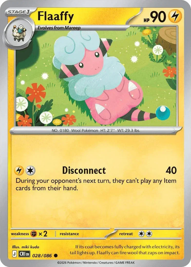 028/086 Flaaffy - Common Reverse Holo