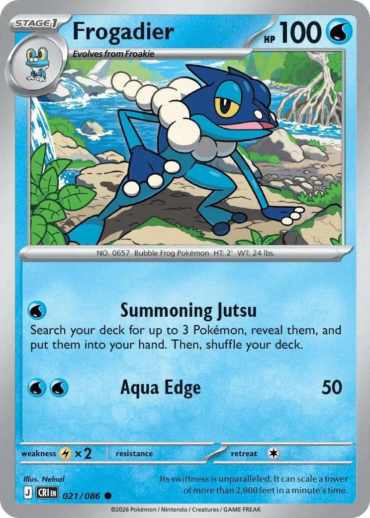 021/086 Frogadier - Common Reverse Holo