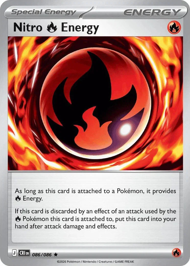 086/086 Nitro Fire Energy - Rare