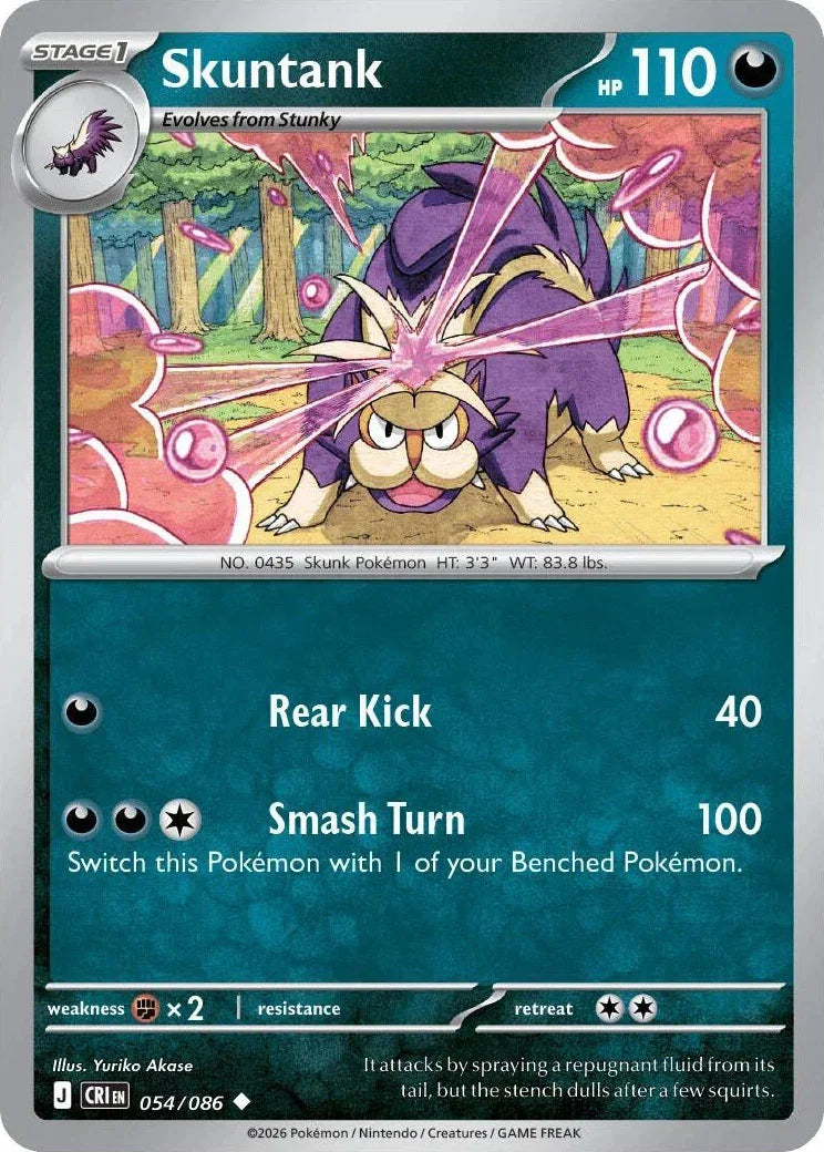 054/086 Skuntank - Uncommon Reverse Holo