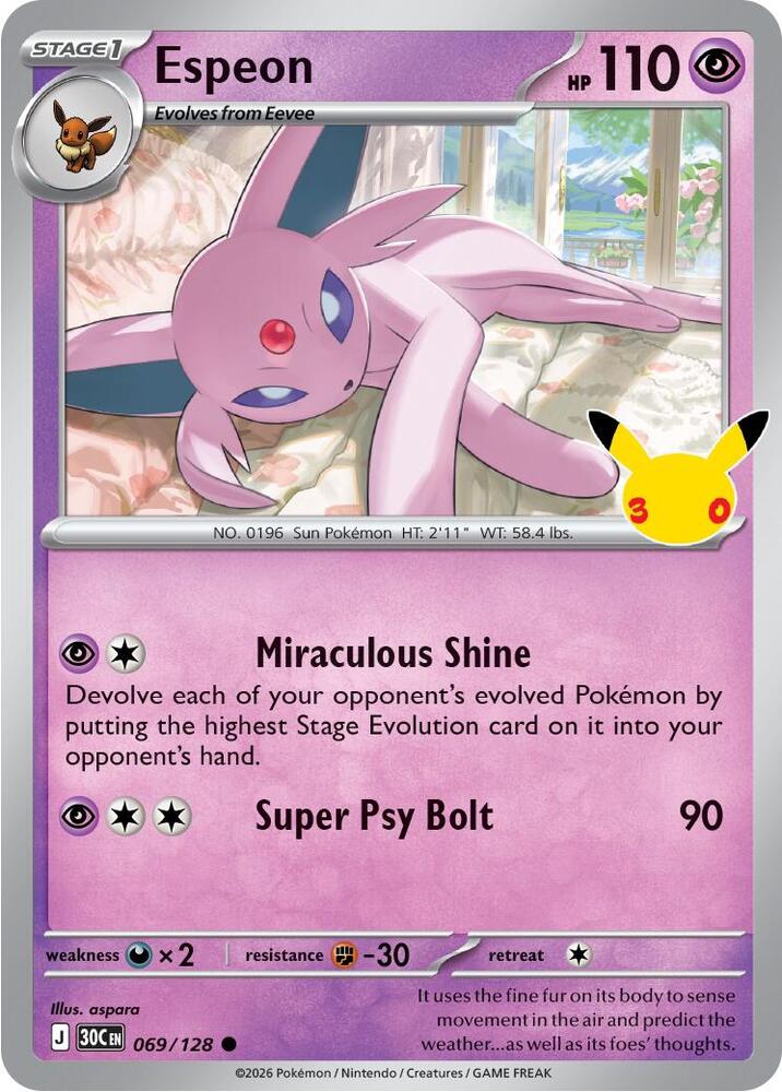 069/128 Espeon - Common