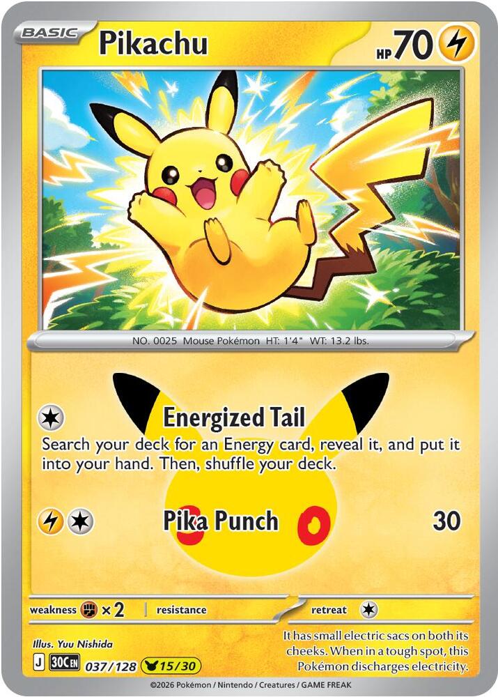 037/128 Pikachu - None