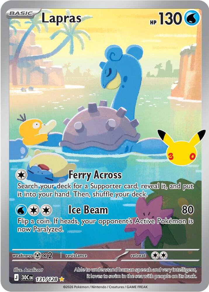 131/128 Lapras - Illustration Rare
