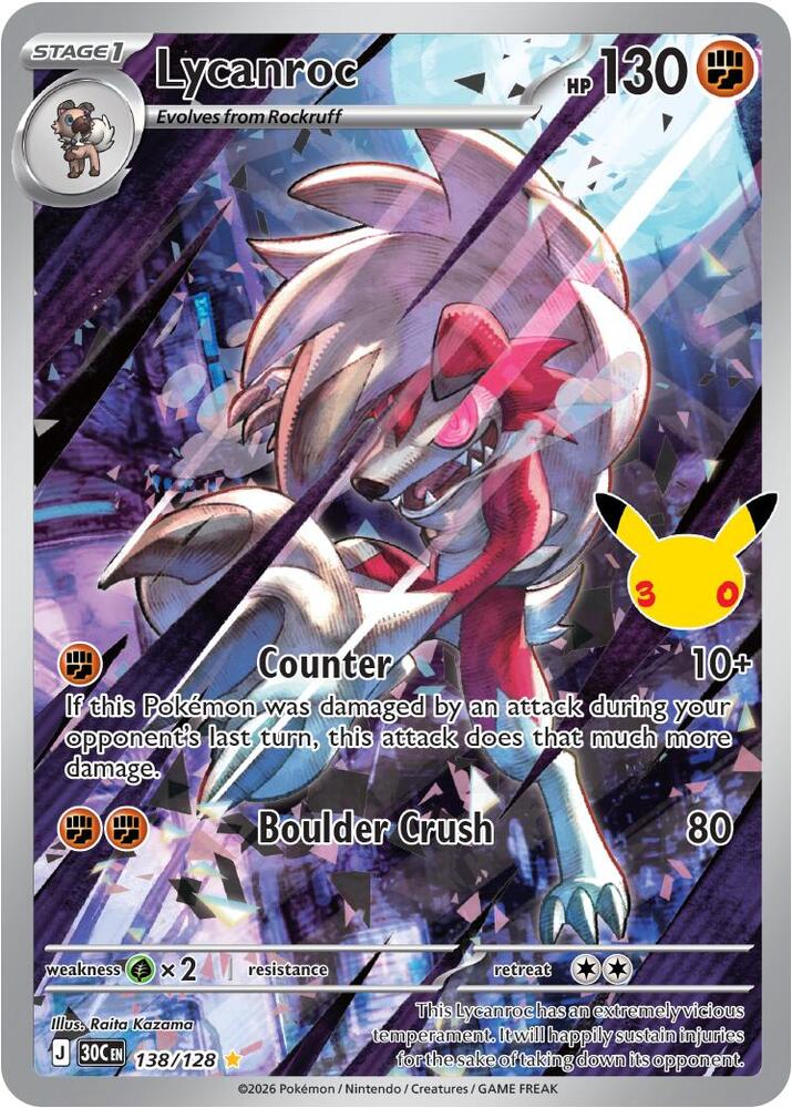 138/128 Lycanroc - Illustration Rare