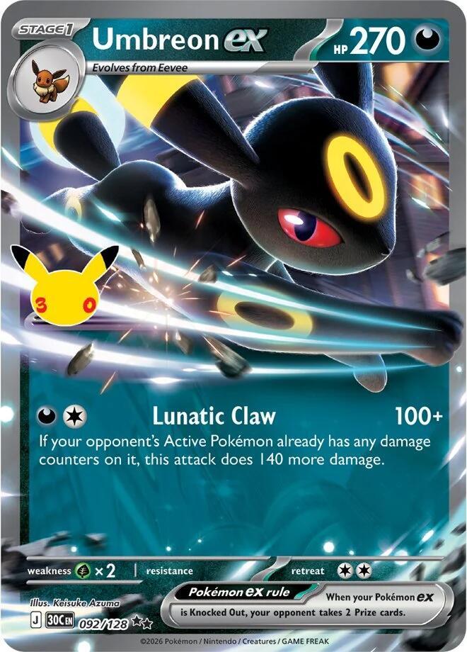 092/128 Umbreon ex - Double Rare