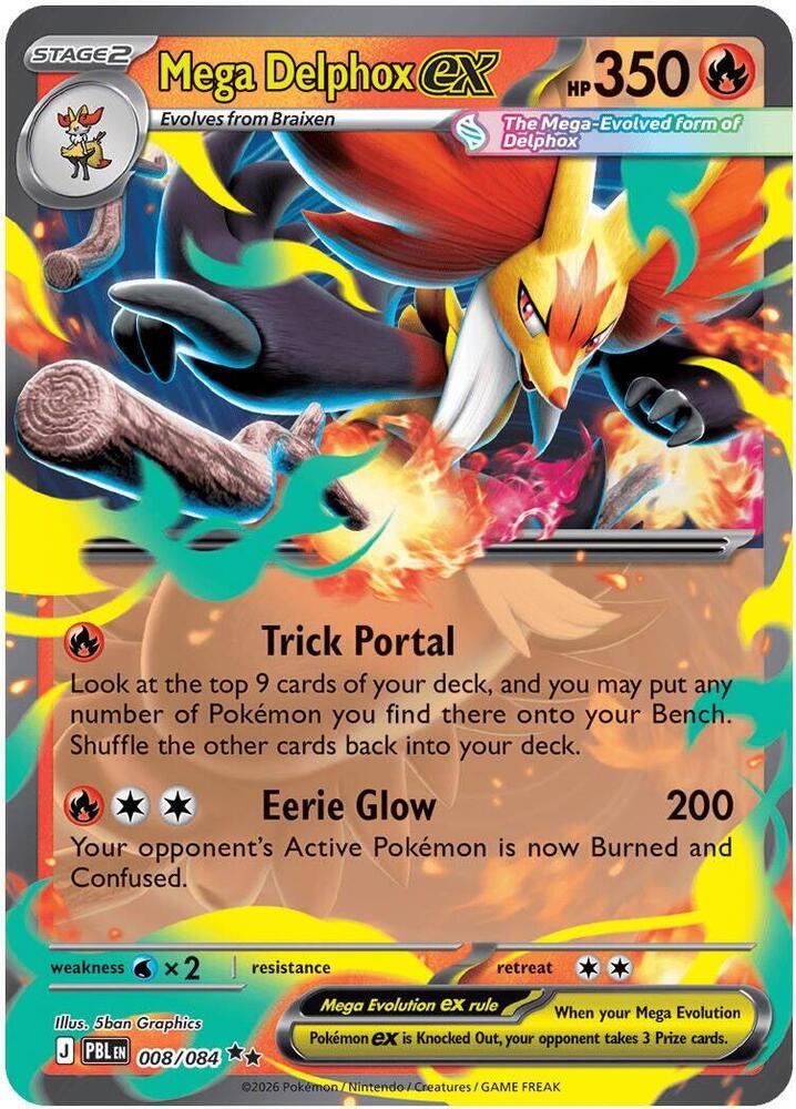 008/084 Mega Delphox ex - Double Rare