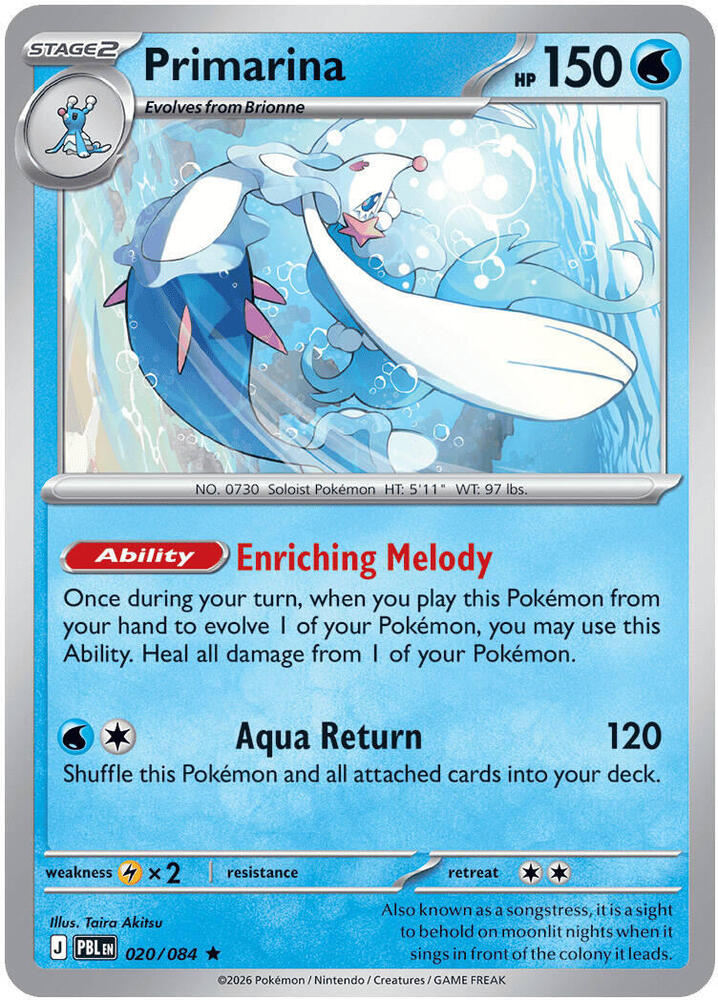 020/084 Primarina - Rare