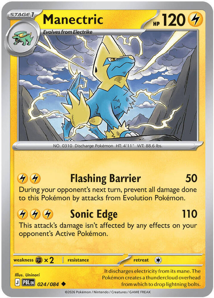 024/084 Manectric - Uncommon Reverse Holo