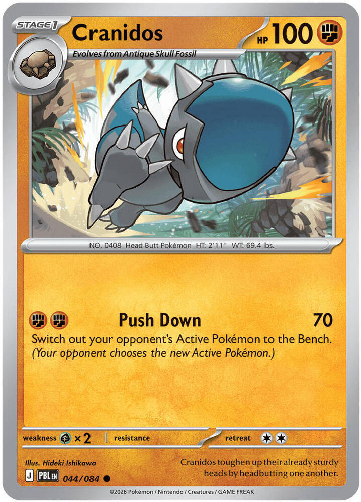 044/084 Cranidos - Common Reverse Holo