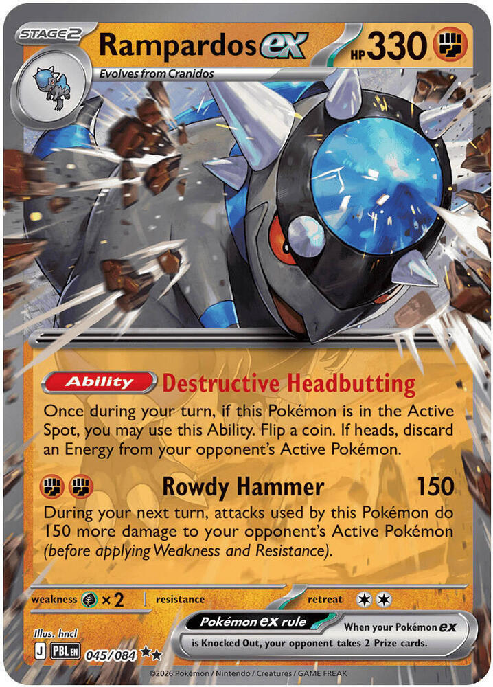 045/084 Rampardos ex - Double Rare