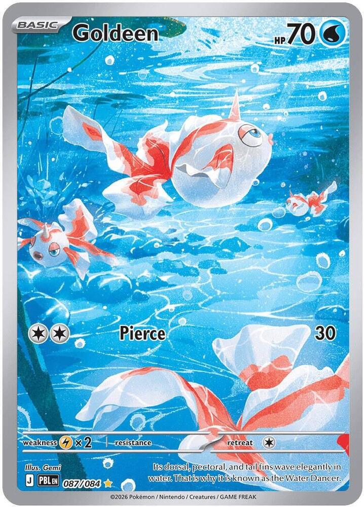 087/084 Goldeen - Illustration Rare