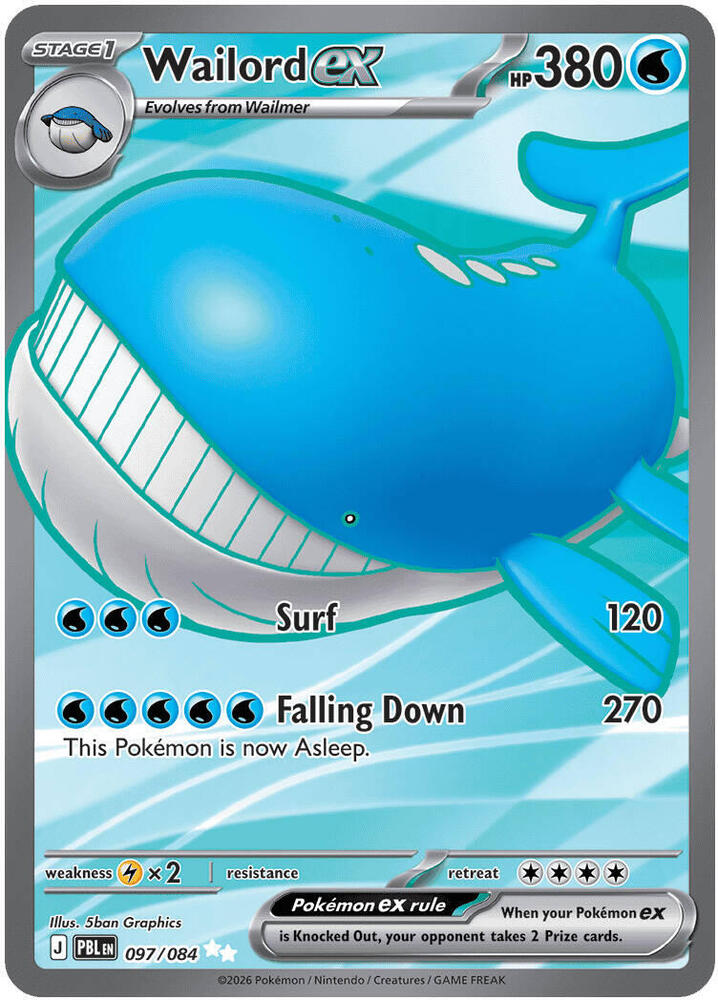 097/084 Wailord ex - Ultra Rare