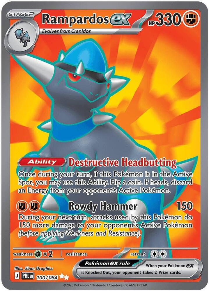 100/084 Rampardos ex - Ultra Rare