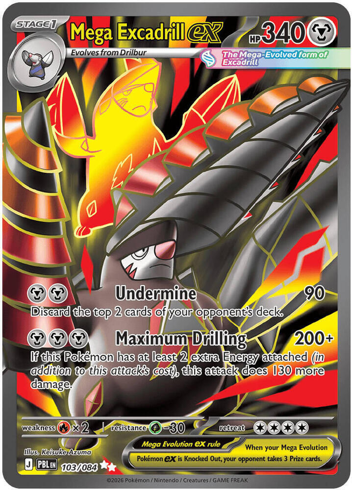 103/084 Mega Excadrill ex - Ultra Rare