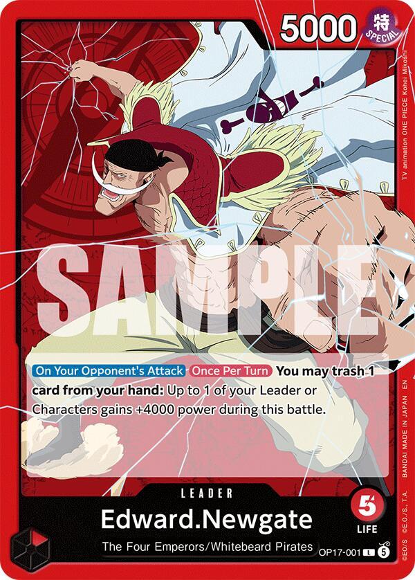 Edward Newgate (OP17-001) Leader (OP-17: The World's Strongest Warriors) Japanese