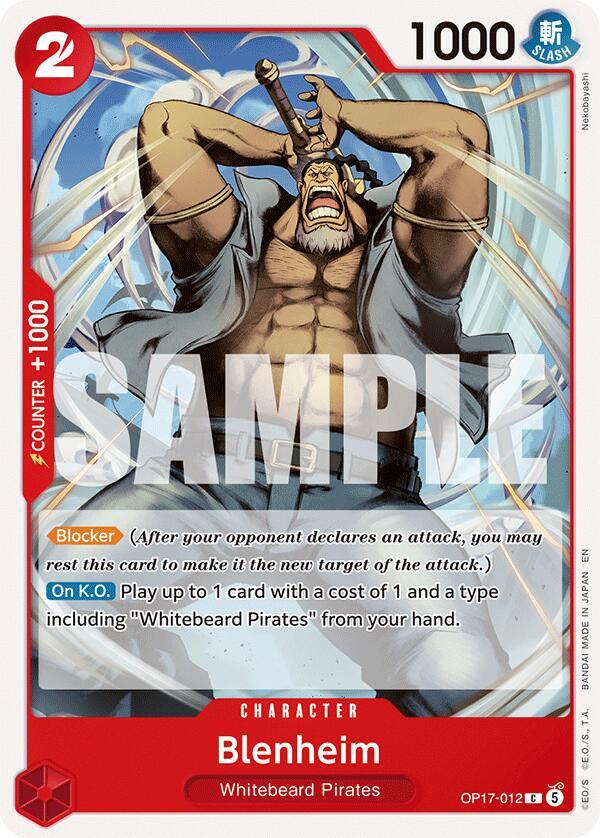 Blenheim (OP17-012) (OP-17: The World's Strongest Warriors) Japanese