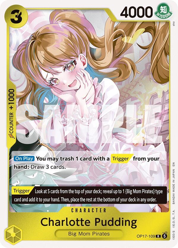 Charlotte Pudding (OP17-109) Rare (OP-17: The World's Strongest Warriors) Japanese