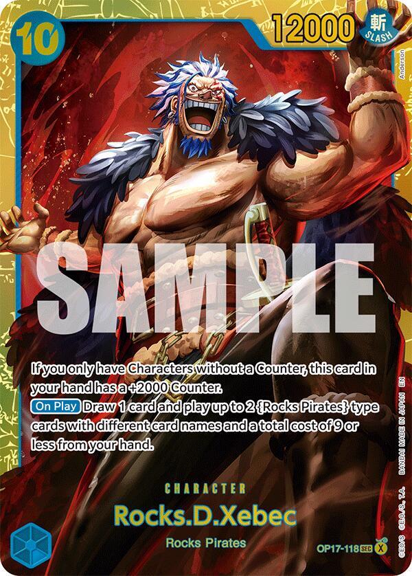 Rocks D. Xebec (OP17-118) Secret Rare (OP-17: The World's Strongest Warriors) Japanese