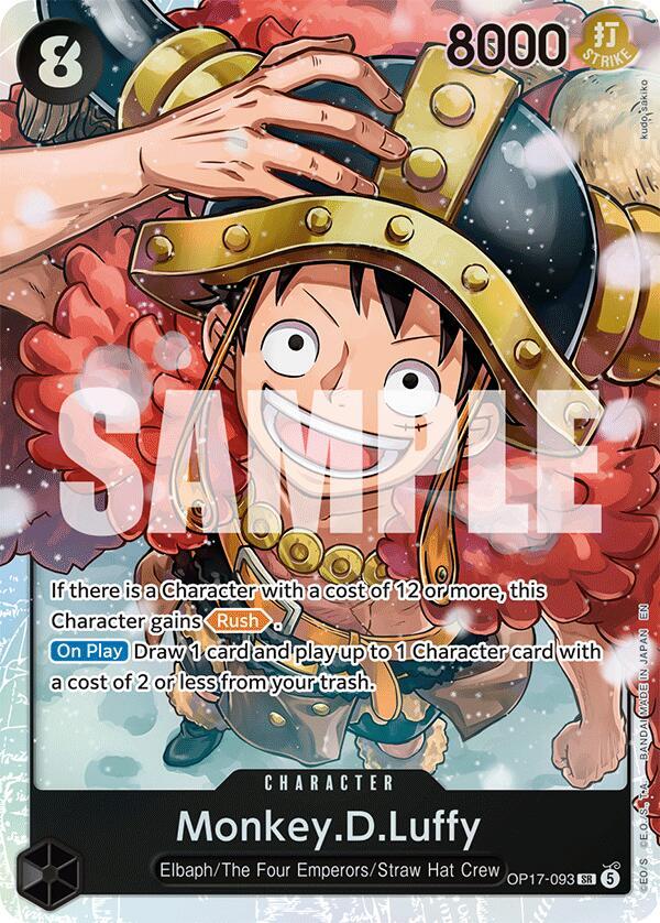 Monkey D. Luffy (OP17-093) Super Rare (OP-17: The World's Strongest Warriors) Japanese