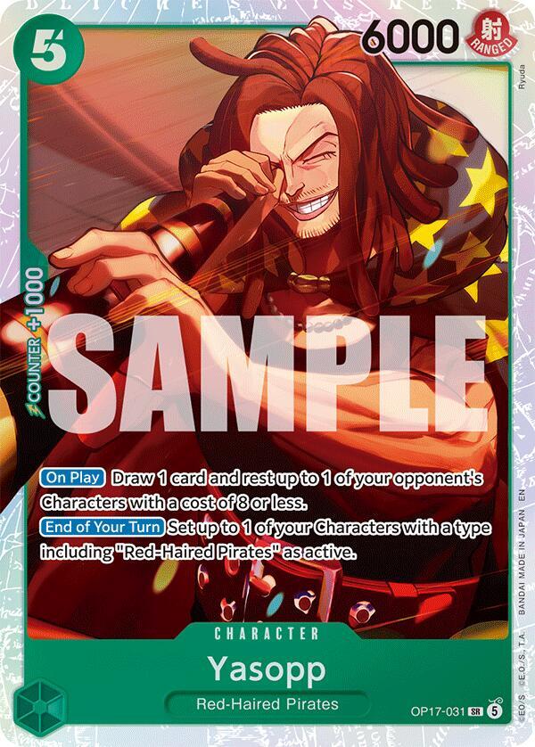 Yasopp (OP17-031) Super Rare (OP-17: The World's Strongest Warriors) Japanese