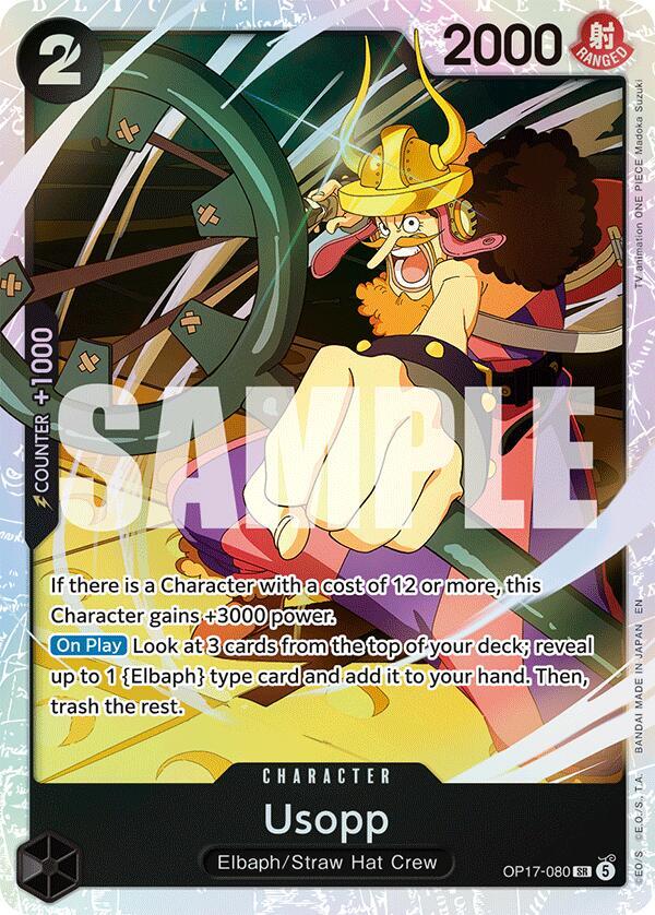 Usopp (OP17-080) Super Rare (OP-17: The World's Strongest Warriors) Japanese