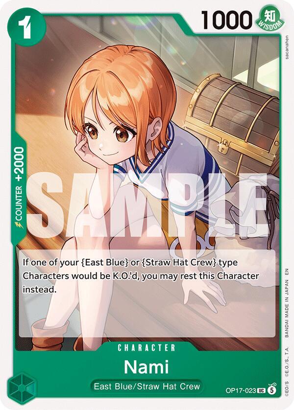 Nami (OP17-023) (OP-17: The World's Strongest Warriors) Japanese