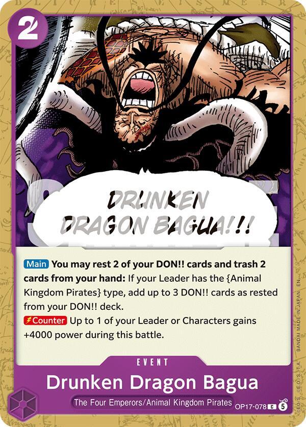 Drunken Dragon Bagua (OP17-078) (OP-17: The World's Strongest Warriors) Japanese