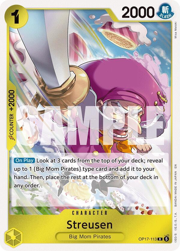 Streusen (OP17-113) Rare (OP-17: The World's Strongest Warriors) Japanese