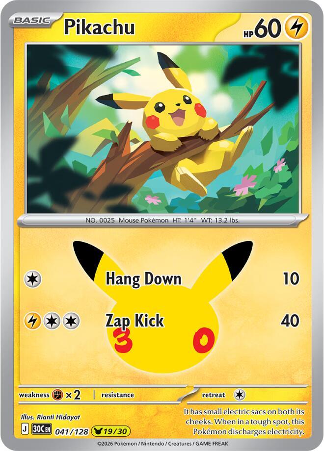 041/128 Pikachu - None
