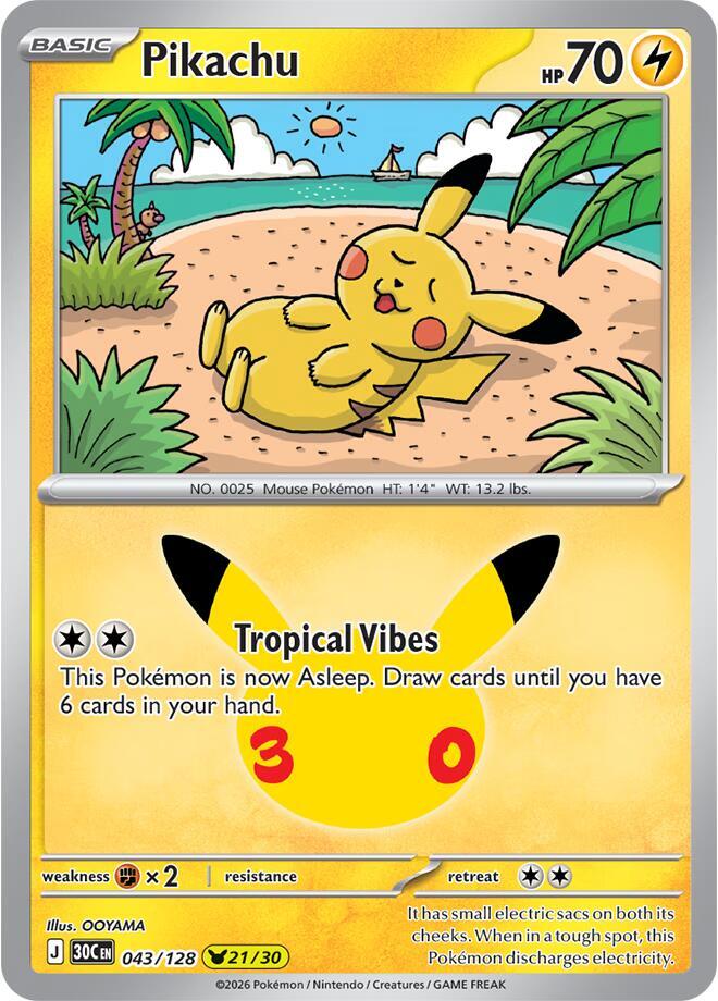 043/128 Pikachu - None
