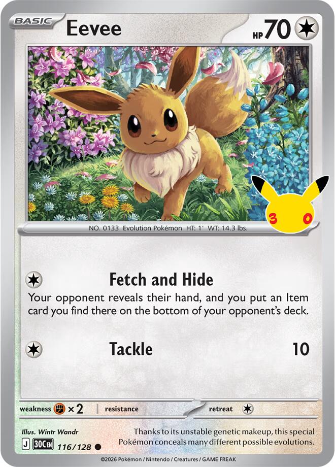 116/128 Eevee - Common
