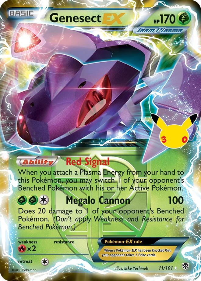 11/101 Genesect EX (Team Plasma) - 30th Celebration Classic Collection