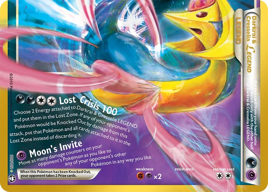 100/102 Darkrai & Cresselia Legend (Bottom) - 30th Celebration Classic Collection