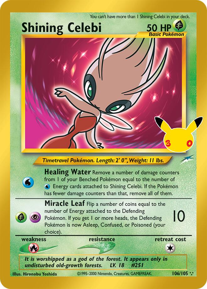 106/105 Shining Celebi - 30th Celebration Classic Collection