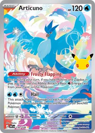 132/128 Articuno - Illustration Rare