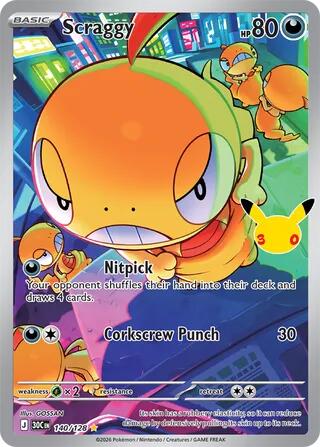 140/128 Scraggy - Illustration Rare