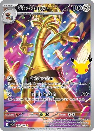 142/128 Gholdengo - Illustration Rare