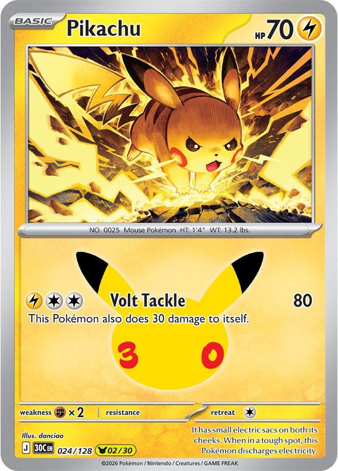 024/128 Pikachu - Pikachu Rare