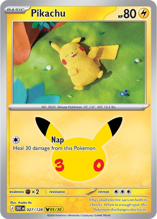 027/128 Pikachu - Pikachu Rare