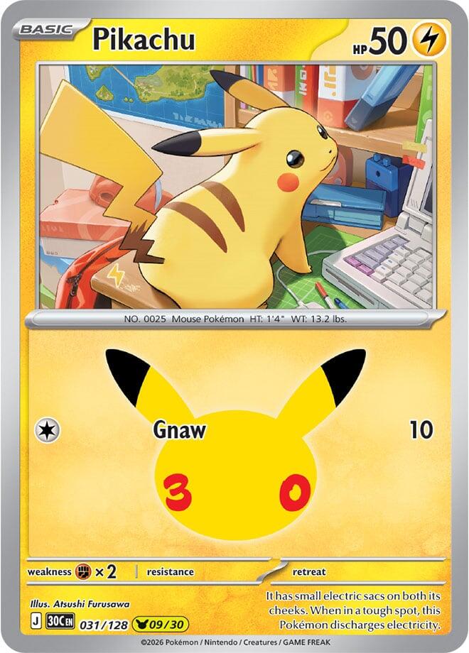 031/128 Pikachu - Pikachu Rare