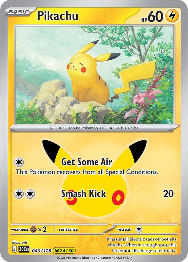 046/128 Pikachu - Pikachu Rare
