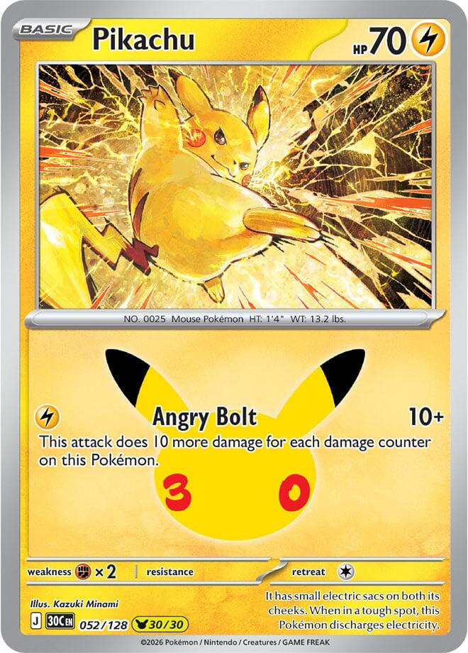 052/128 Pikachu - Pikachu Rare
