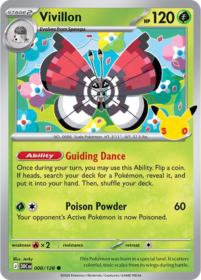 008/128 Vivillon - Common