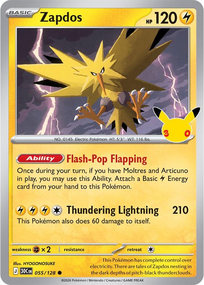 055/128 Zapdos - Common