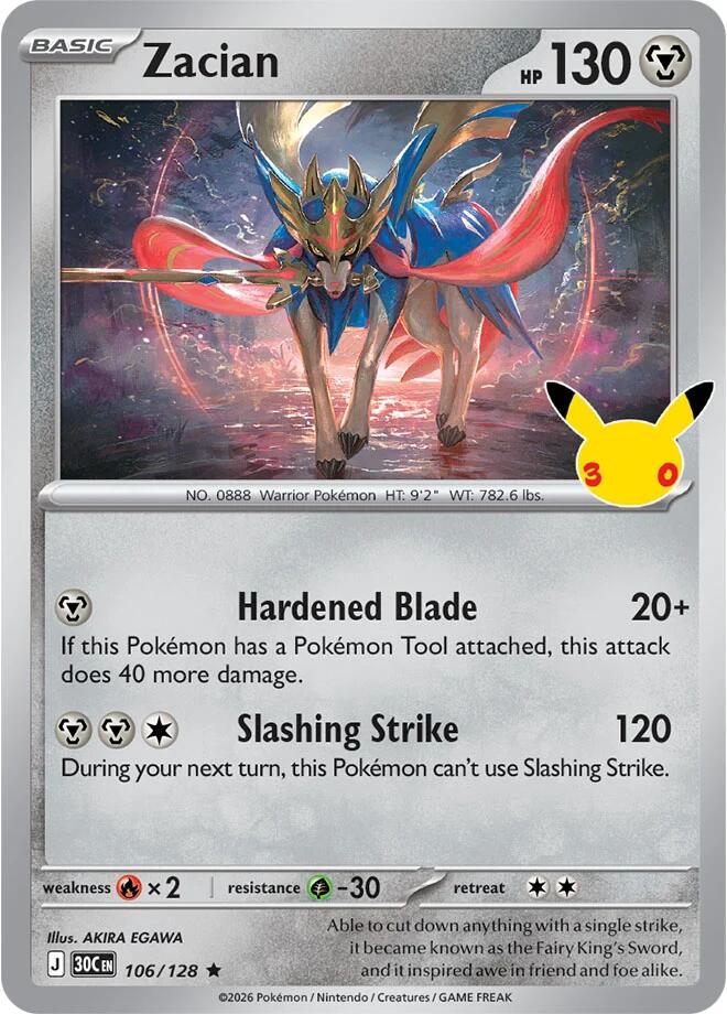 106/128 Zacian - Rare