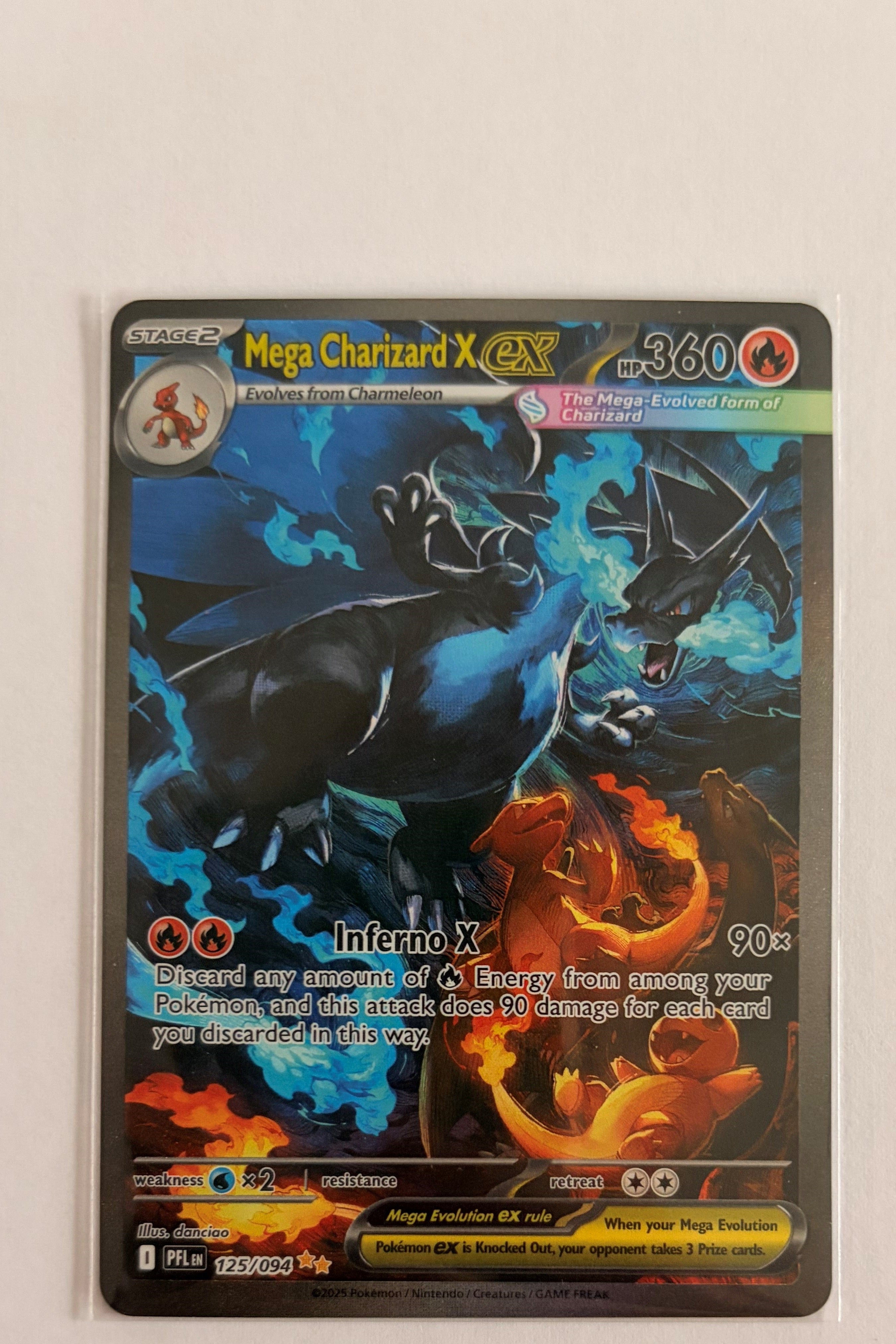 Mega Charizard X ex 125/094 Phantasmal Flames SIR NM