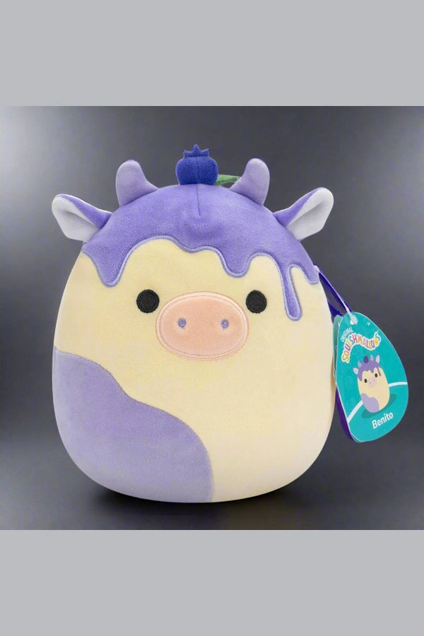 SQUISHMALLOWS 7.5"  Benito Blueberry Cow
