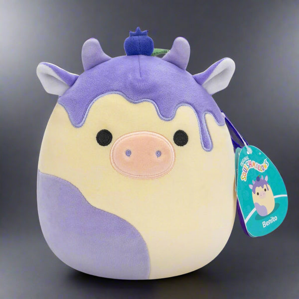 SQUISHMALLOWS 7.5"  Benito Blueberry Cow